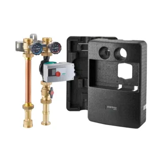 Oventrop Regumat Kessel-Anbindesystem 1355080 mit Pumpenkugelhahn, Grundfos MAGNA3 32-100
