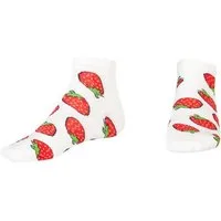 AbgeStrumpft Sneakersocken AbgeStrumpft Erdbeere Sneaker (1 Paar, 1-Paar, 1 Paar) lustiges Design