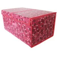 Yudu Aufbewahrungsbox Textil Organizer Aufbewahrungsbox mit 2 Klappdeckeln