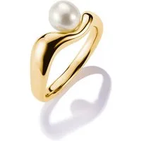 THOMAS SABO Fingerring Natural Beauty Ring mit Perle, mit Süßwasserzuchtperle