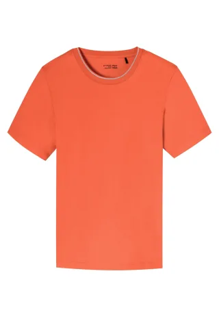 SCHIESSER - T-Shirt Rundhals orange - Gr. - 48