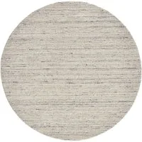 THEKO Wollteppich Pure UNI, rund, Höhe: 14 mm, Handwebteppich, meliert, reine Wolle, handgewebt