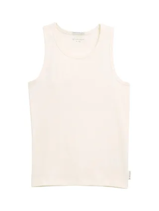 tom tailor kids - Basic Ripp Top mit Bio-Baumwolle wool white - Gr. - 152