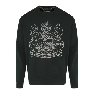 Aquascutum - "Aldis" Sweatshirt für Herren, Logo (Schwarz)