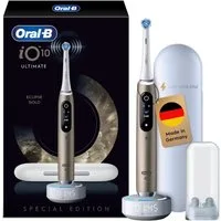 Oral-B Elektrische Zahnbürste iO Series 10, Aufsteckbürsten: 1 St., inkl. 1 Aufsteckbürste, iO Sense Schnellladestation, Lade-Reise-Etui