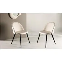BOURGH Esszimmerstuhl VILVI 2er Set Esstischstühle - Stühle in beige (2er Set), in modernem Design
