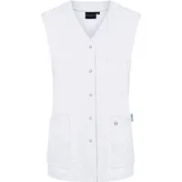 Karlowsky Fashion Schlupfbluse KARLOWSKY Damen Kasack ESSENTIAL Ärmellos V-Neck Modern-Fit Weiß
