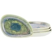 CreaTable Schale Yuki, Steinzeug, (Set, 4-tlg), Beilagenschale, reaktiver Digitaldruck
