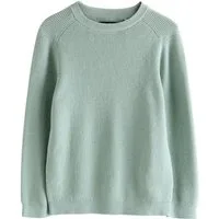 Next Rundhalspullover Strickpullover mit Rundhalsausschnitt ohne Hirsch (1-tlg)