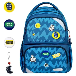 Belmil Schulrucksack MAXI PACK mit Patches "Play"