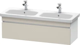 Duravit DuraStyle Waschtischunterbau wandhängend Taupe & Weiß Matt 1230x448x398 mm - DS639809118 DS639809118