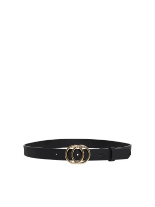 ONLY - ONLRASMI FAUX LEATHER JEANS BELT NOOS Black - Gr. - 85