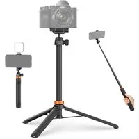 Neewer TS04 59"Selfie Stick Stativ, mit 360° Kugelkopf Handyhalterung Handstativ (Kleines Metall Tragbares Reisestativ für iPhone & DSLR Kameras)