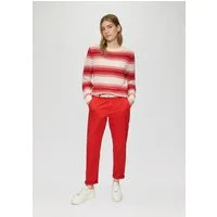 s.Oliver Chinos Hose CHINO Chino mit geflochtenem Gürtel und Garment Dye