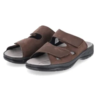 Jomos Pantoletten  Braun - Gr. 46 -  Leder und Textil