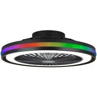 MeLiTec LED Deckenleuchte mit Ventilator DV06, einstellbar, Deckenleuchte mit Ventilator DV06