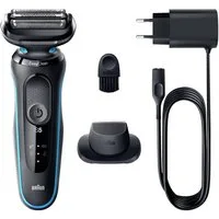 Braun Elektrorasierer 51-M1200s Folienrasierer Schwarz, Blau