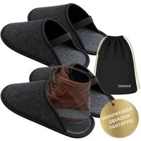 ONVAYA Handwerkerpantoffel mit Gummiband, ABS-Sohle, Museumpantoffel L/XL Hausschuh (1-tlg)