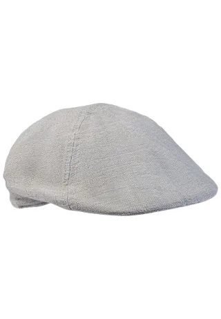 camel active - Flat Cap aus Leinen-Mix stone gray - Gr. - M