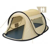 CampFeuer Wurfzelt Zelt Quiki für 2 Personen, Creme / Beige, Wurfzelt Aufbau in 2 Sekunde, Personen: 2