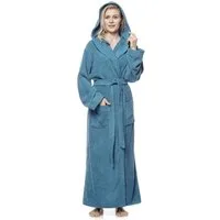 Arus Damenbademantel Pandora, extra lang, mit Kapuze, 100% Baumwolle, für Spa & Zuhause, langform, 100% Baumwolle, Kapuze, Gürtel, mit Kapuze, extra lang, 100% Baumwolle