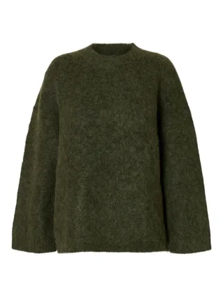 SELECTED WOMEN - SLWGABRIELLA LS KNIT NEW O-NECK NOOS - Gr. - XL