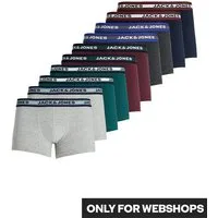 Jack & Jones Boxershorts JACFLOWER Microfiber mit Logobund, Blumenprint und Stretchkomfort (Packung, 10-St., 10er-Pack) eng anliegend, Microfaser, schnelltrocknend
