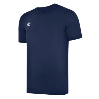 Umbro - "Club Leisure" T-Shirt für Herren (Marineblau/Weiß)