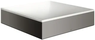 Hansgrohe Aufsatzwaschtisch AXOR Suite Basins&Bathtubs 400x400mm o.Hl.Ül weiss/polished black chrome 42003330