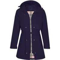 ATLASLAVA Regenjacke Damen Regenmantel Wasserdicht Kapuze Women Rain Jacke (1-St) Übergangsjacke Outdoor Frühling Sommer Herbst