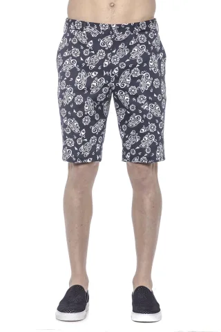PT Torino Herren Blaue Baumwollshorts