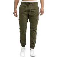 Indicode Cargohose INLevi mit seitlichen Cargotaschen und elastischen Bündchen