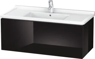 Duravit L-Cube Waschtischunterbau wandhängend Schwarz Hochglanz 1020x469x408 mm - LC616604040 LC616604040