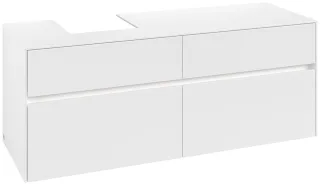 Villeroy & Boch Waschtischunterschrank Collaro C101B0 1400x548x500mm mit Beleuchtung White Matt C101B0MS