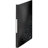 LEITZ Aktenordner 1 Sichtbuch mit 40 Hüllen WOW Präsentationsmappe - schwarz