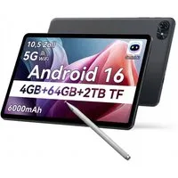 TABWEE T80 10" Android 16 64GB/128 GB incl. Stift Tablet (10.1", 128 GB, Android16, 5G wifi, Android 16, Gemini AI, mit Stift)