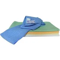 AQUA CLEAN Geschirrtuch AQUA CLEAN Pique Microfaser Geschirrtuch 5er Set, (5-tlg)