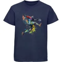 MyDesign24 T-Shirt Kinder Fussball Print Shirt - Torwart Bedrucktes Fussball T-Shirt i476