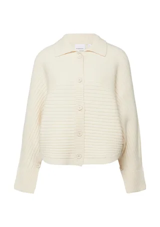comma - Strickjacke creme - Gr. - M