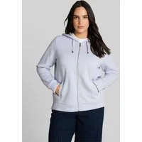 TOM TAILOR PLUS Sweatjacke Strick & Sweatshirts Plus Size - Hoodie Sweatjacke aus Scuba