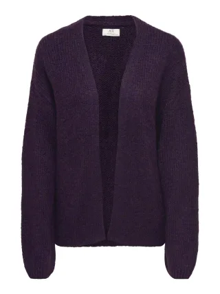 JDY - JDYDINEA L/S CARDIGAN KNT NOOS Plum Perfect - Gr. - XL