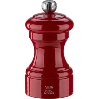 Peugeot Bistro Salzmühle 10 cm Passionsrot lackiert Holz