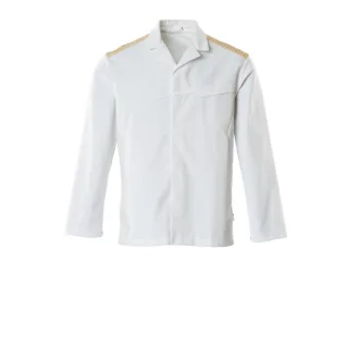 MASCOT Herren Jacke FOOD & CARE Weiß / Currygelb S - 20254-442-0670-S
