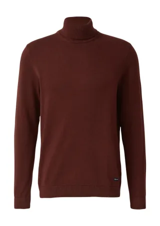 s.Oliver Red Label - Rollkragenpullover aus reiner Baumwolle rot - Gr. - S