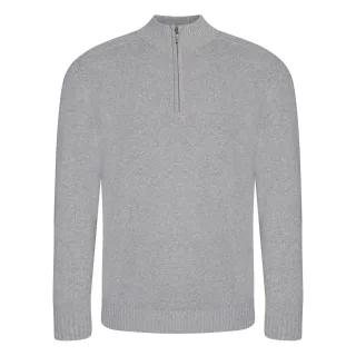 Ecologie - "Wakhan" Sweatshirt für Damen, mit kurzem Reißverschluss, Nachhaltig (Grau meliert)
