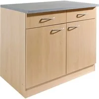 wiho Küchen Unterschrank Kiel 100 cm breit, 50 cm tief
