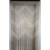 Yudu Türvorhang Türvorhang Vorhang mit Holzperlen Handarbeit 90x180cm