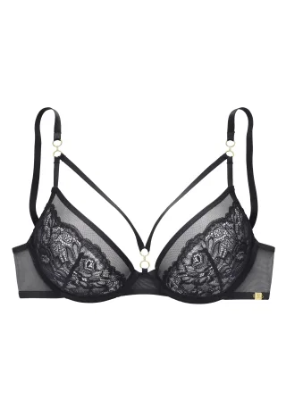 LASCANA - JETTE LM wire bra black - Gr. - 75D
