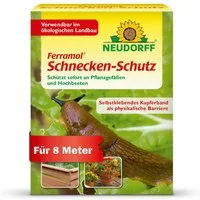 Neudorff Pflanzenstärkungsmittel Schnecken-Schutz 4m Kupferband 2Stk., 4 m Kupferband gegen Schnecken, schützt Pflanzgefäße und Hochbeete vor Schnecken, effektive Schneckenabwehr