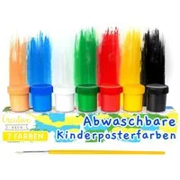 Creative Deco Fingerfarbe Fingerfarben Kinder Ungiftig Bastelfarben, auf Wasserbasis